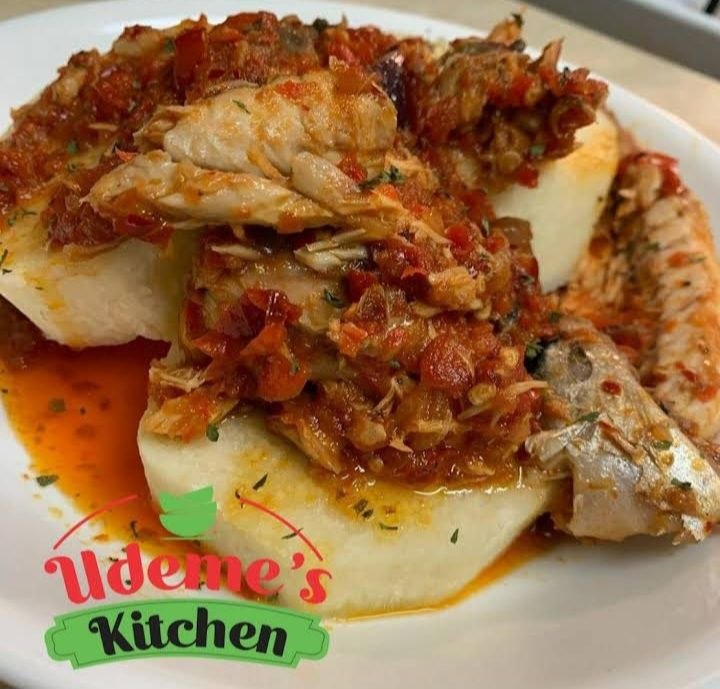 Boiled Yam & Fish Stew