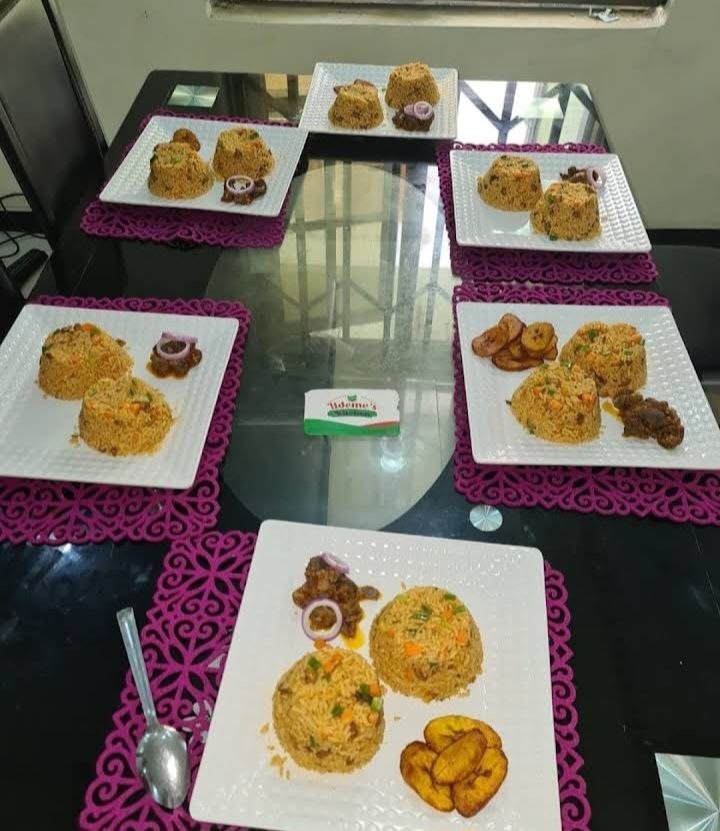 Table set at Udeme's Kitchen